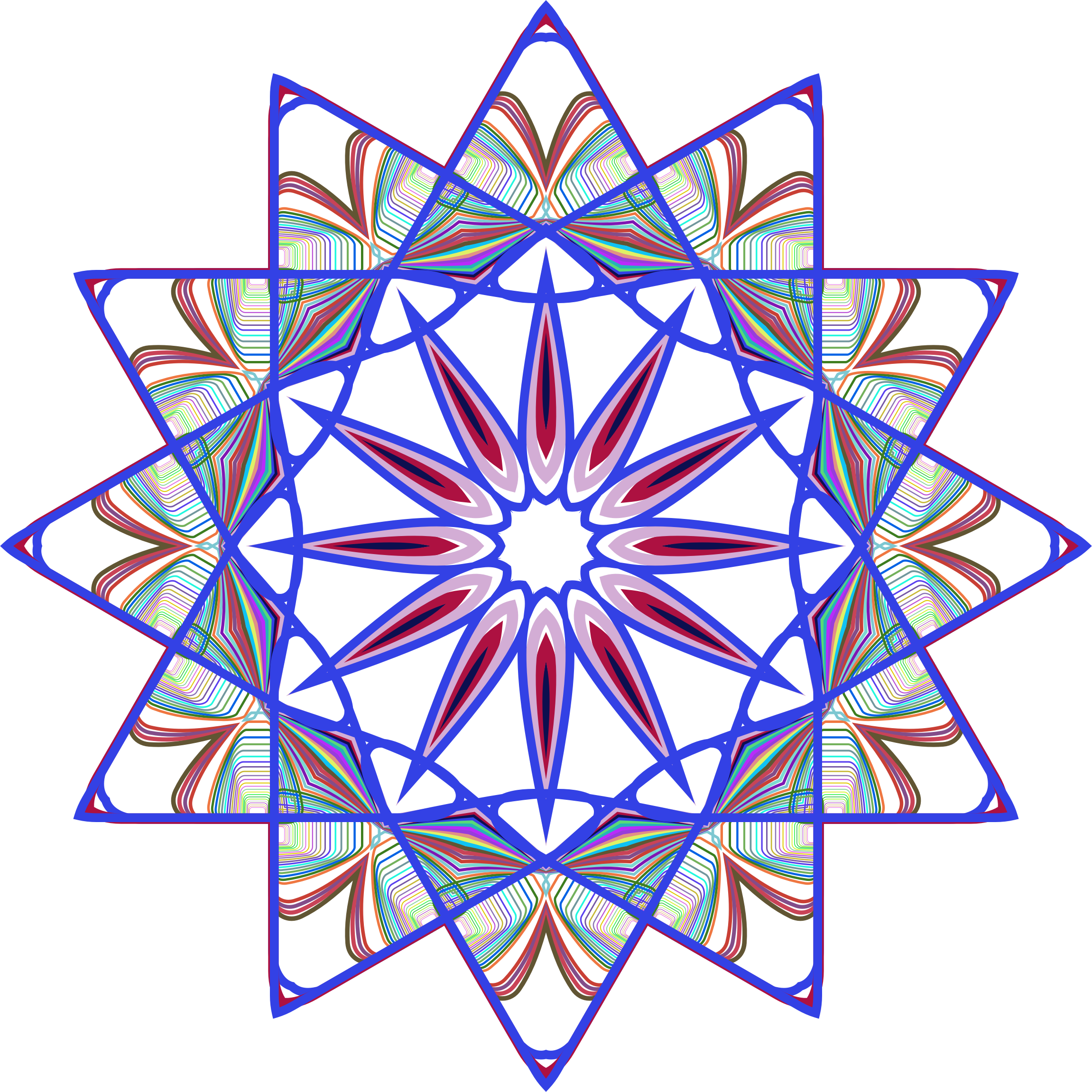 Mandala Line Art Design 5 No Background - Barre Center For Buddhist Studies Logo (2302x2302)