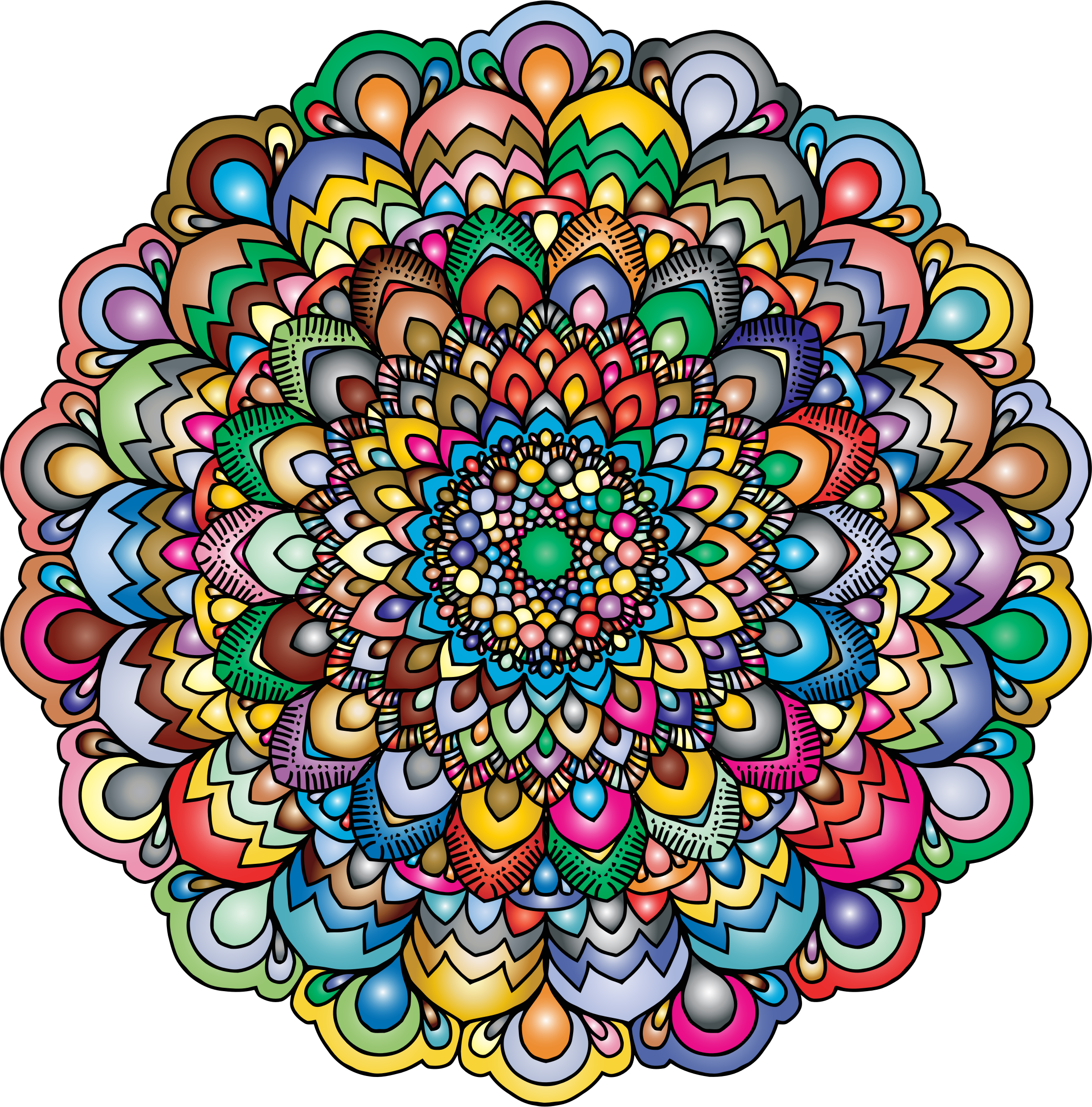 Floral Mandala Iv 2 - Mandalas Png (2290x2322)