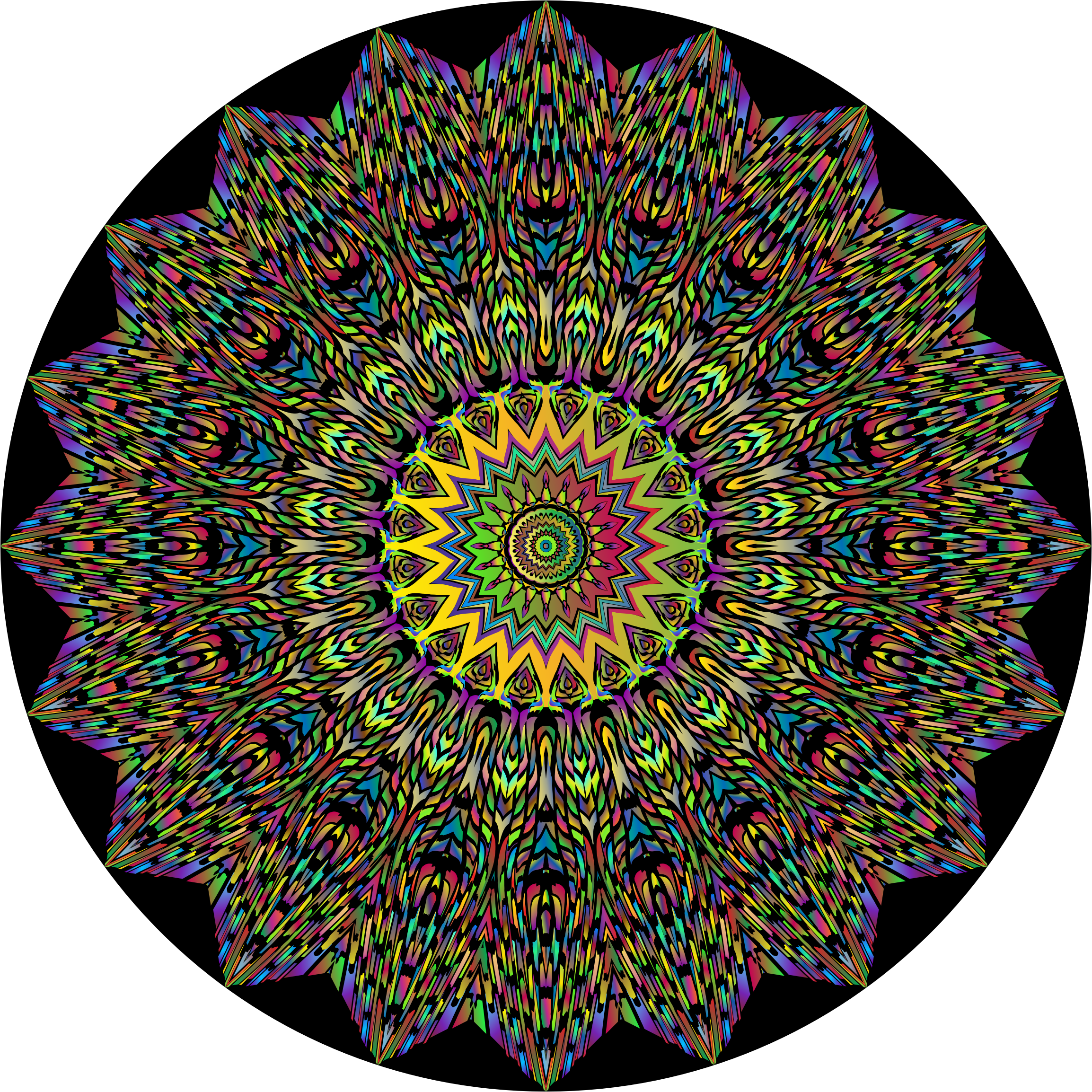 Mandala - Psychedelic Mandala (2308x2308)