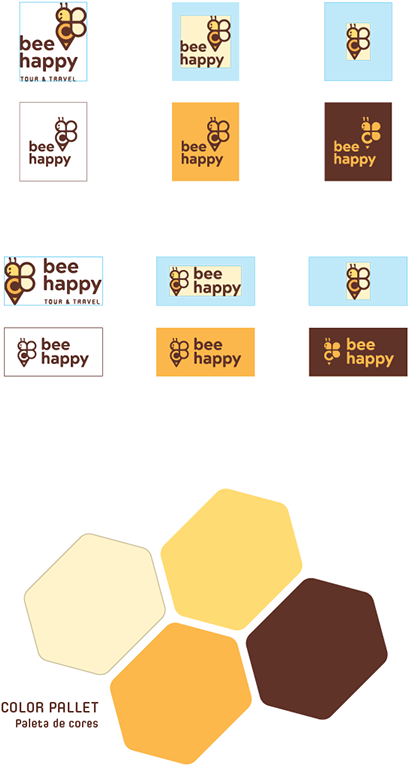 Bee Happy Tour & Travel - Paper Product (600x987)