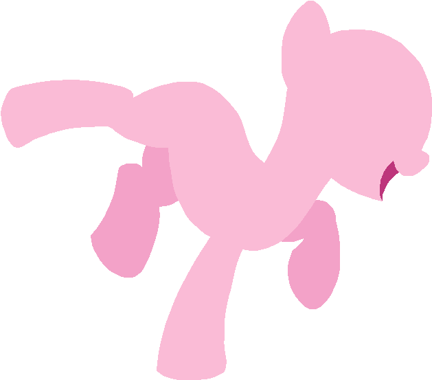 Minimal Pinkie Pie - Pony Base Pinkie Pie (696x628)