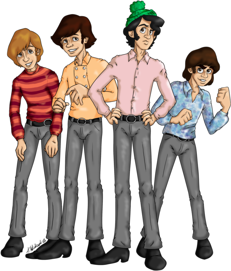 Monkee Magic Book Cover Illustration By Smitkins - Monkee Magic: A Book About A Tv Show About A Band (870x919)