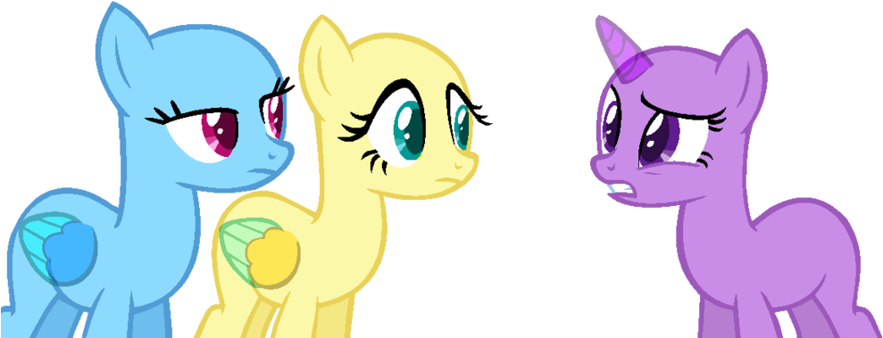 Mlp Base 151 Why Doesn't This Have A Title By Sakyas-bases - 3 Ponies Mlp Base (1024x437)