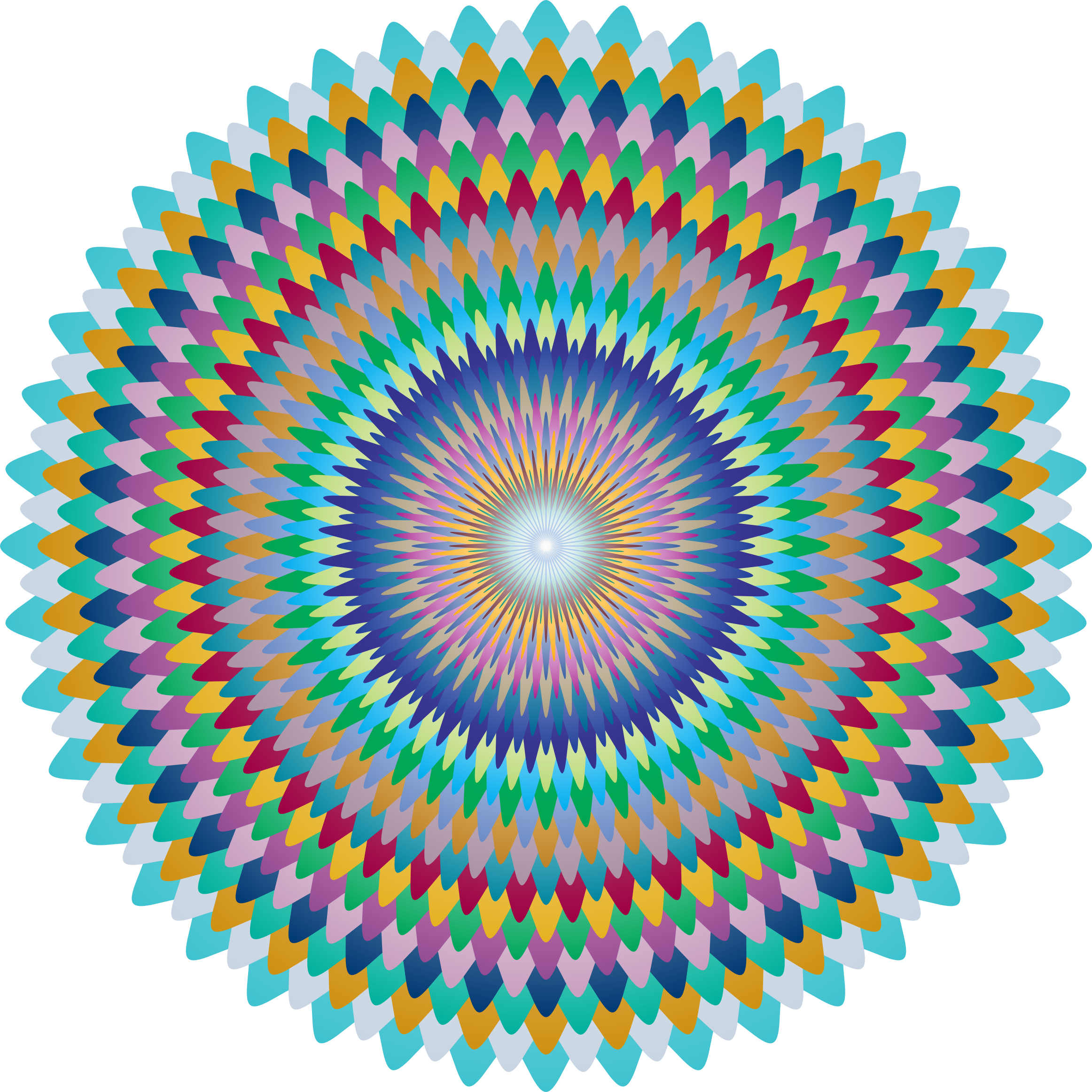 Petals Mandala - Circle (2324x2324)