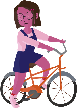 Book Cover Illustration - Hybrid Bicycle (575x528)