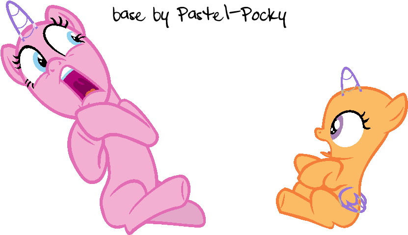 Mlp Base By Pastel-pocky On Deviantart - Mlp Base Ms Paint Scared (1005x645)