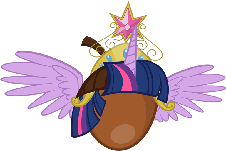 Twilight Sparkle Pinkie Pie Princess Celestia Applejack - Acorn Princess Mlp (800x572)