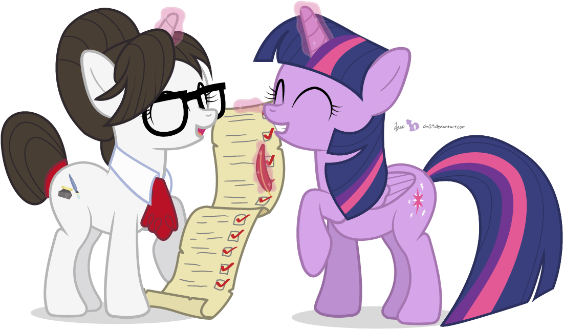 Dm29, Checklist, Duo, Female, Glasses, Magic, Mare, - Friends (1170x720)
