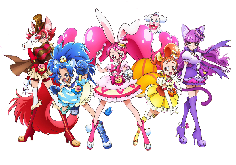 Kirakira Precure Ala Mode Render By Chokokuki - Kirakira Precure Alamode Shudaika Single (820x574)