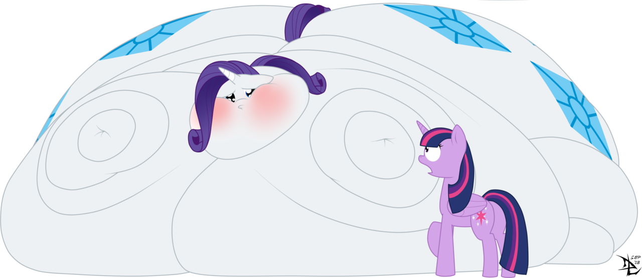 Lesang, Blob, Blob Pony, Cropped, Cutie Mark - Rarity Fat Blob (1280x555)