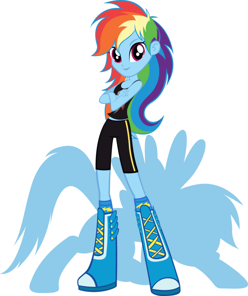 My Little Pony Equestria Girls Rainbow Dash (818x976)