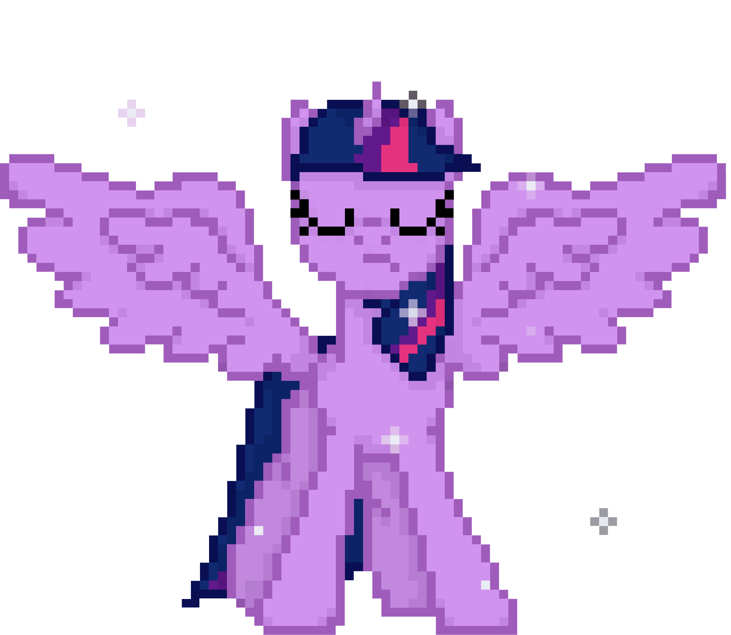Princess Twilight Sparkle Pixel Art (2416x2099)