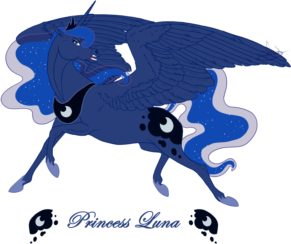 Mlp Luna As Horse (1143x927)