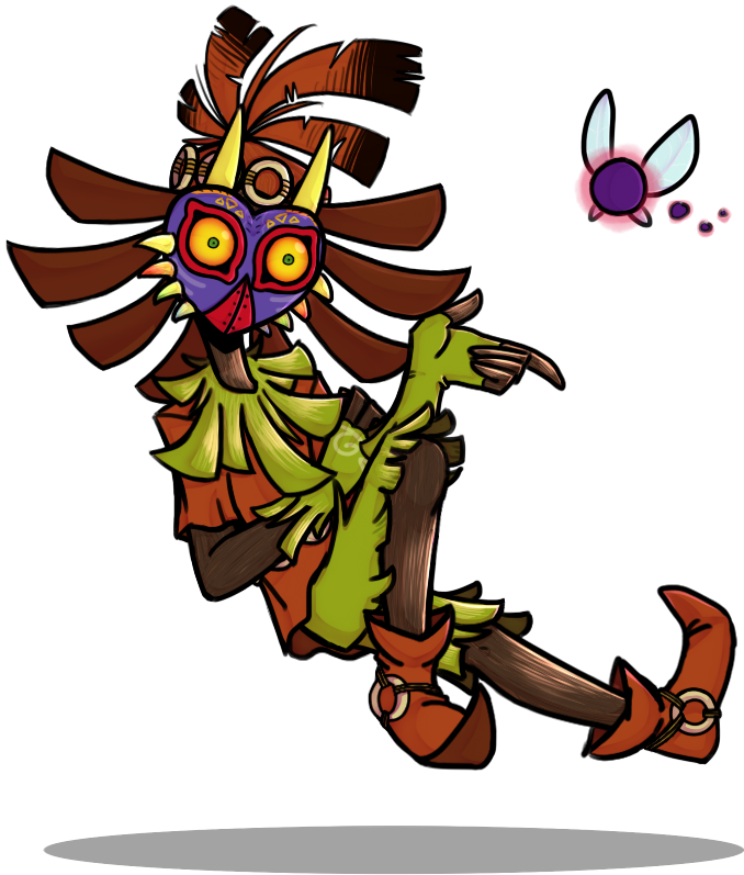 Skull Kid Doodle By Thepunkcat - Doodle (750x800)
