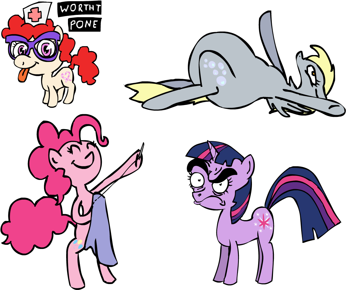Corwin, Blatant Lies, Derpy Hooves, Fat, Female, Glasses, - Cartoon (1250x1000)