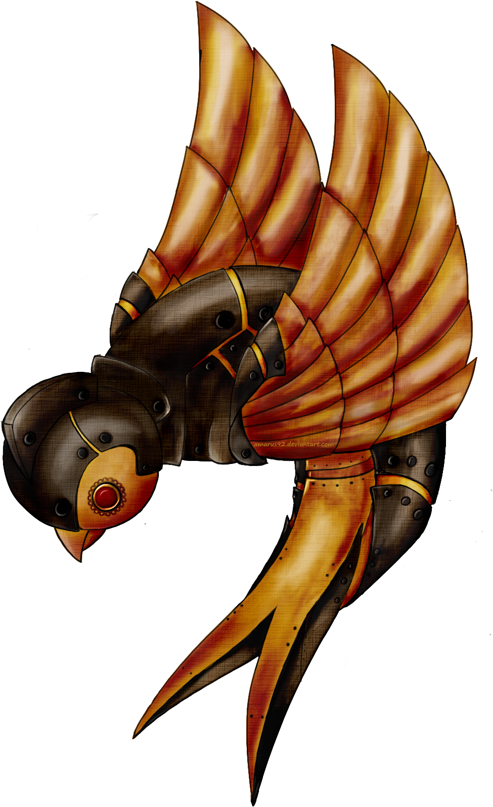 Steampunk Bird By Amarus92 Steampunk Bird By Amarus92 - Steampunk (1001x1682)