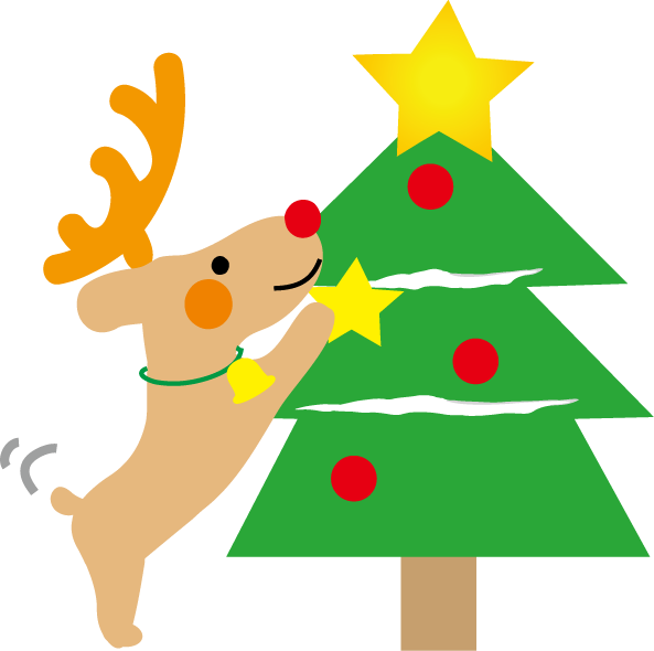 7, - クリスマス トナカイ イラスト (593x590)