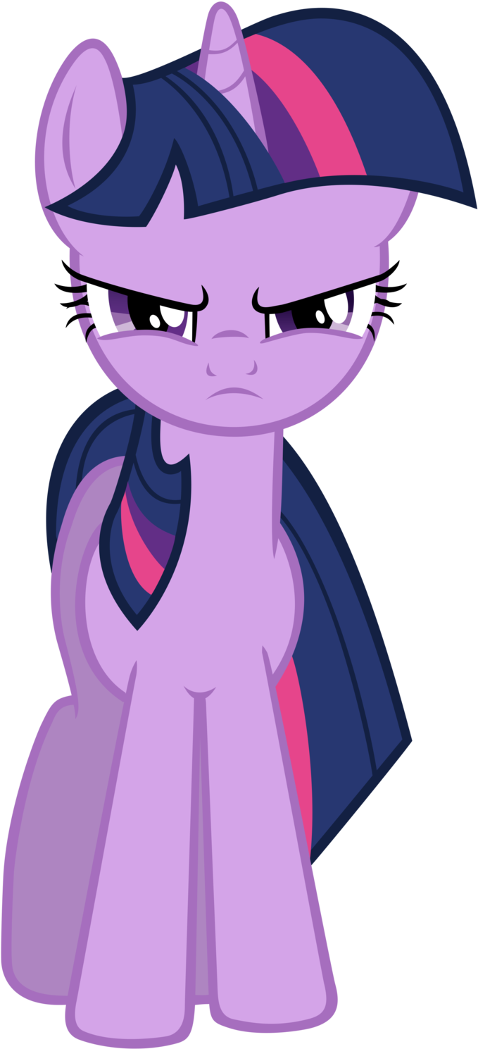 Twilight - Mlp Twilight Sparkle Front (900x1662)