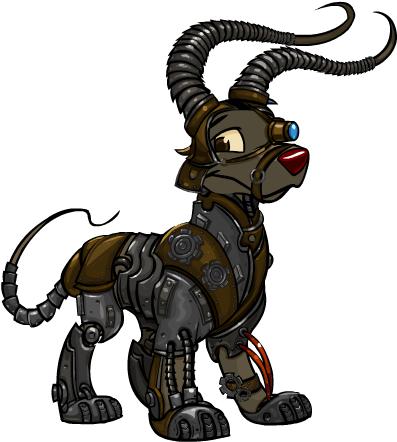These Were Previously The Models In The Paintbrush - Steampunk Paint Brush Neopets (600x600)