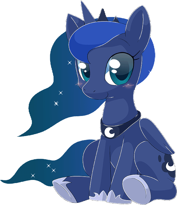 My Little Pony - Mlp Luna Gif (600x679)