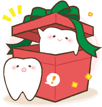 かわいいクリスマスプレゼント - 歯科 クリスマス イラスト (500x500)