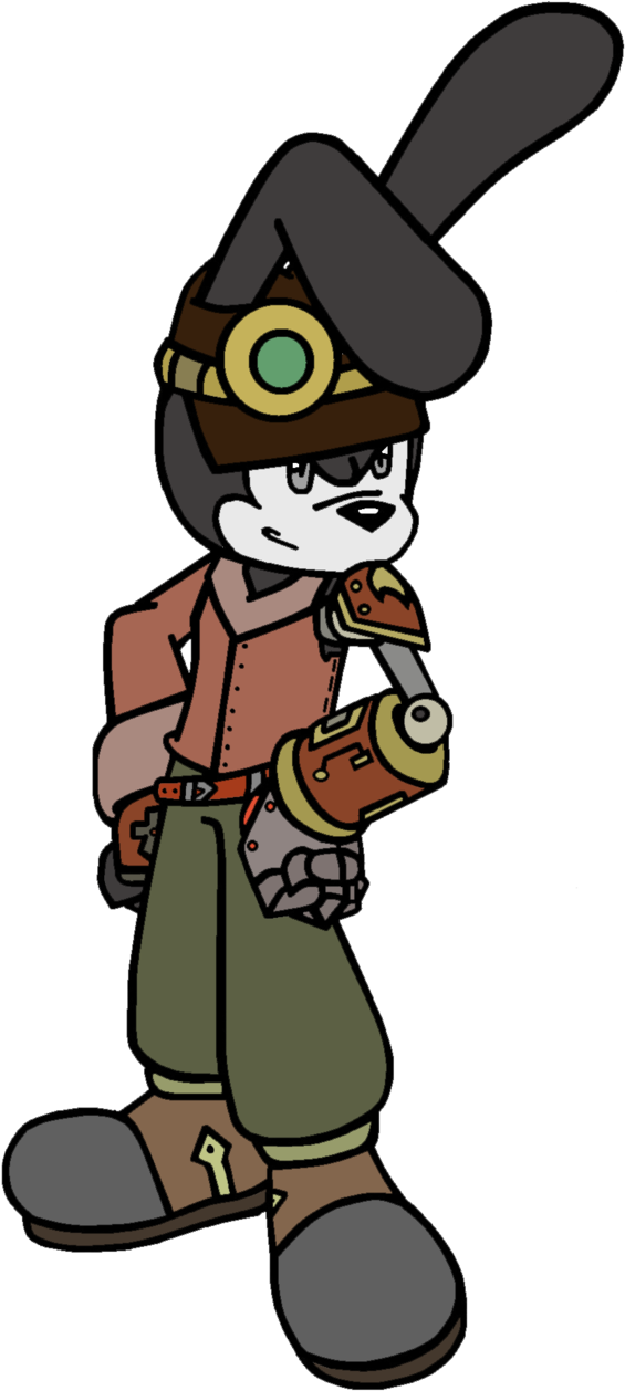 Steampunk Oswald Finshed Image By Sonicxjones - Cartoon (603x1324)