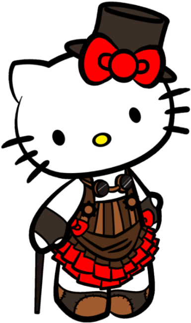 Steampunk Hello Kitty - Steampunk Hello Kitty (500x733)