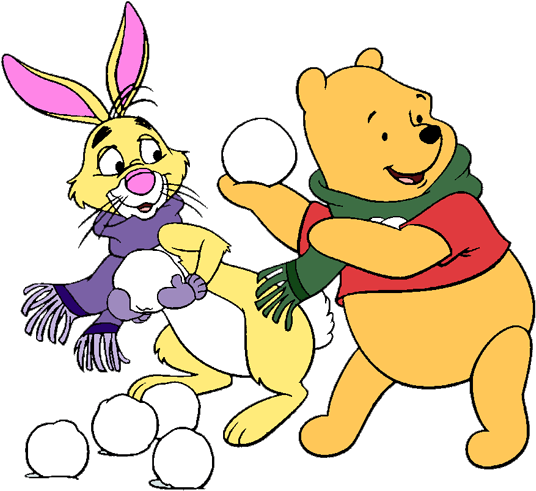 Winnie The Pooh, Piglet - Winnie The Pooh Rabbit Christmas (550x505)