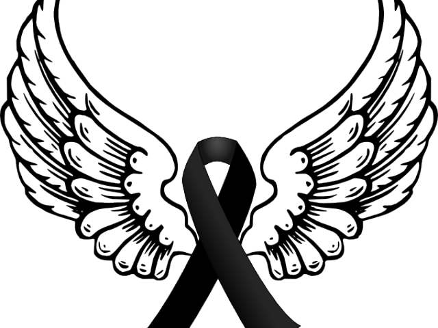 Ribbon Clipart Angel - Angel Wings (640x480)