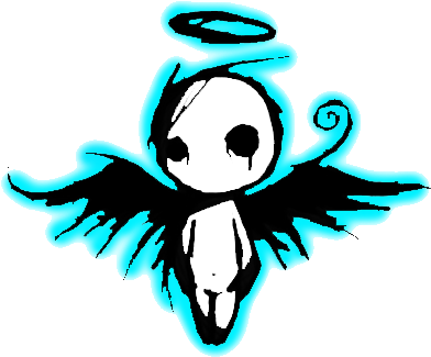Emo Angel By Jinximinx - Disegni Dark (406x419)