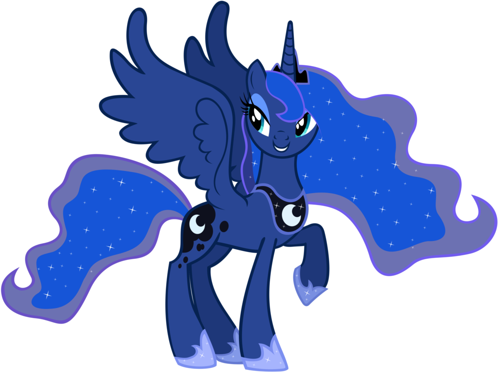 My Little Pony Luna Vector - My Little Pony Personajes Princesa Luna (1024x783)
