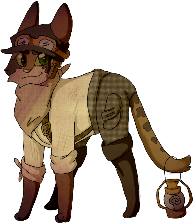 Steampunk Cat By Crazzkat - Transparent Background Steampunk Mages (869x797)