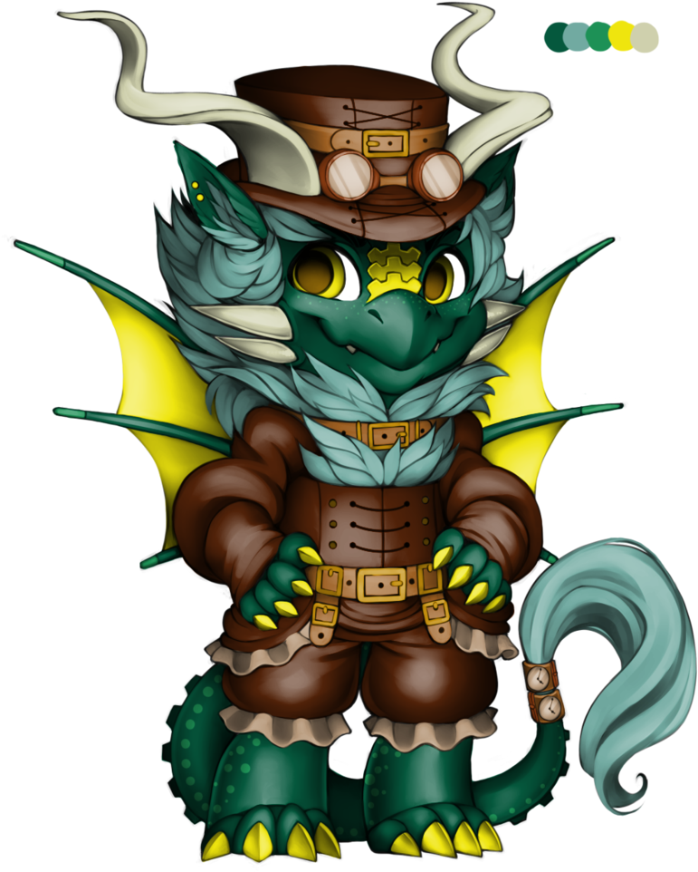 Furvilla Steampunk Dragon By Radioactiveflowers - Steampunk Furvilla (797x1003)