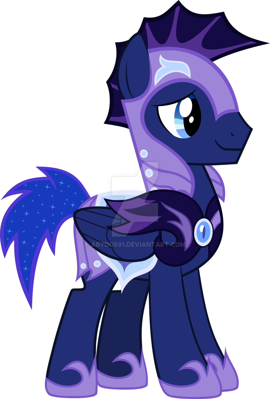 Night Thunder - Princess Luna Royal Guard (900x1327)