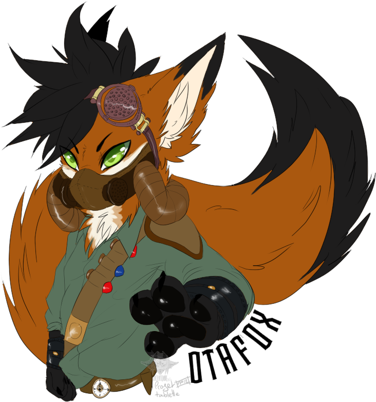 [commission] Steampunk Badge - Cartoon (827x800)