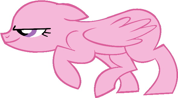 Mlp Sneaky Pegasus Base By Magzthealicorn - Mlp Pink Pegasus Base (900x422)