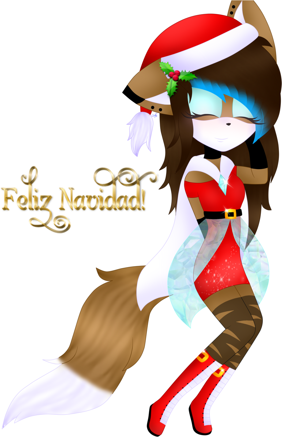 Feliz Navidad By Lumi-art - Cartoon (1024x1493)