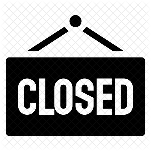 Closed Sign Icon - Circle (512x512)
