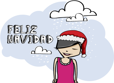 Lula Os Desea Feliz Navidad - Cartoon (500x354)