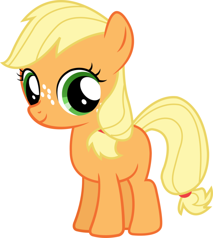 Filly Applejack Vector By Nsmah - Filly Applejack (845x945)