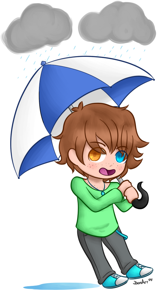 Happy Rainy Days By Donart99 - Cartoon (672x1066)