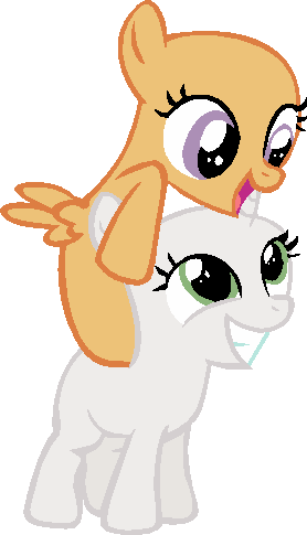 Fim Base- Filly Hug By Xtangyshadow - Scootaloo Sweetie Belle (278x485)