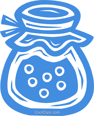 Jar Of Preserves Royalty Free Vector Clip Art Illustration - Jar Of Preserves Royalty Free Vector Clip Art Illustration (389x480)