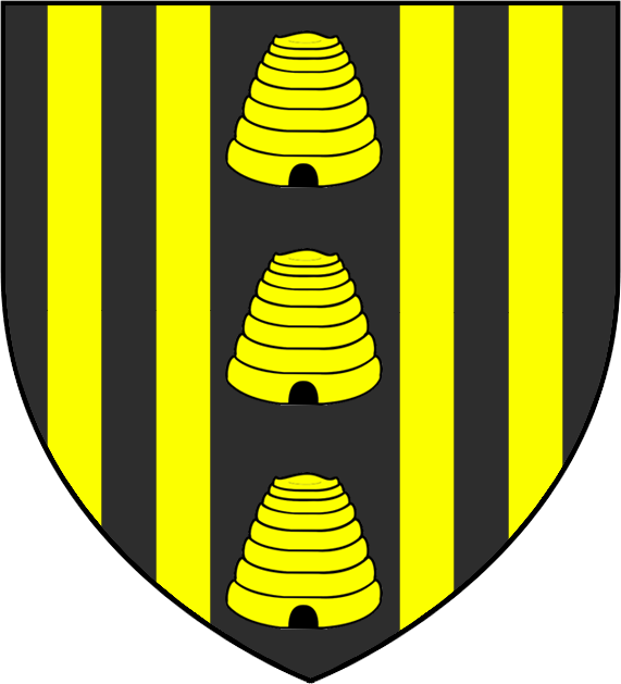 Coat Of Arms Bees (571x629)