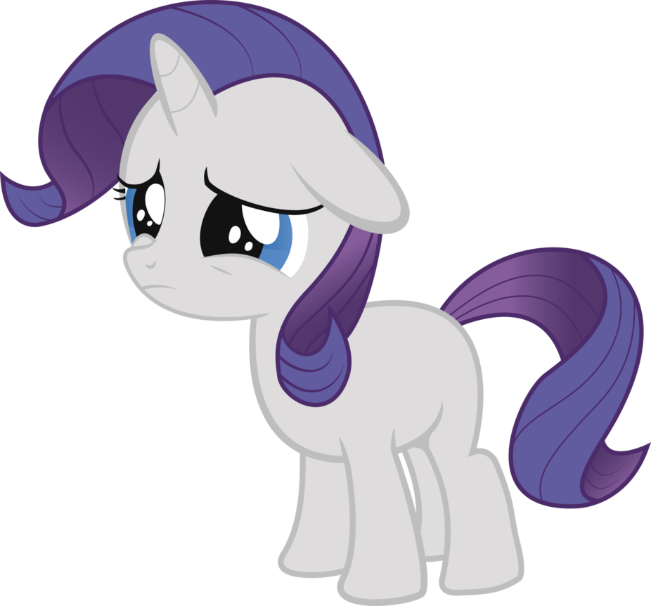Filly Rarity By Refro82 On Deviantart - Mlp Rarity Filly Sad (926x862)