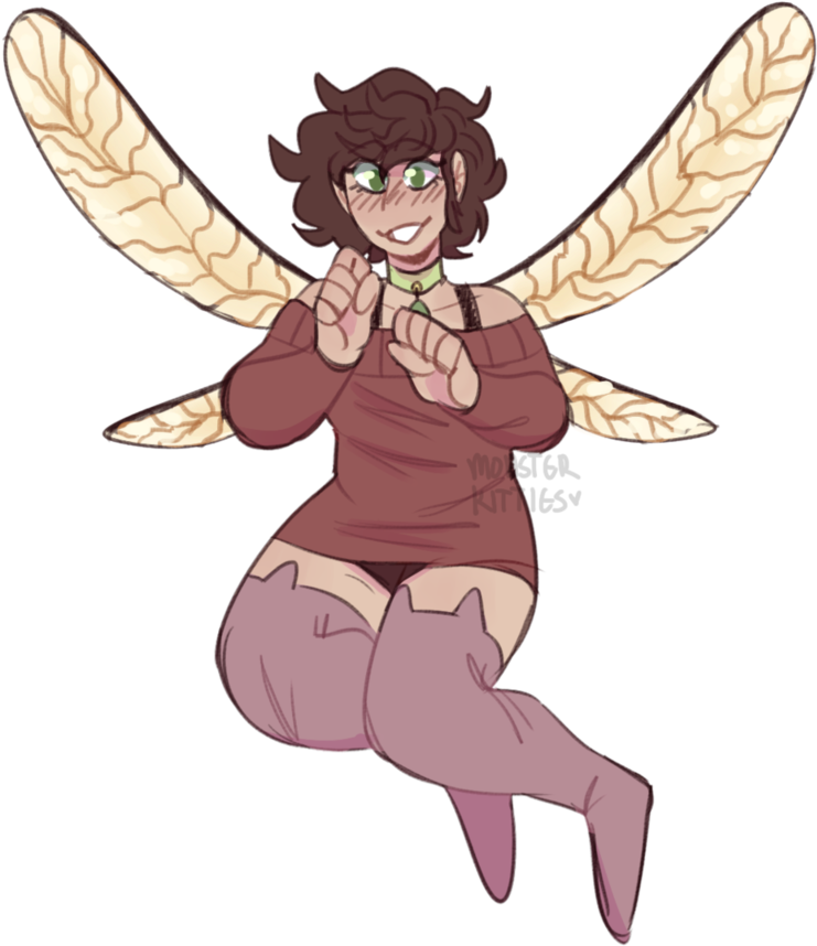 Cheeky Nandos With The Lads By Monsterkitties - Fairy (817x979)