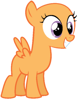 Happy Filly By Pony Bases Galore - Filly (400x396)