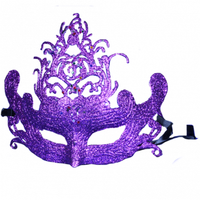 Party Crown Eye Mask Purple - Tiara (430x404)