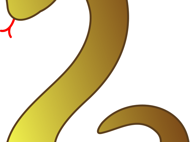 Tree Snake Clipart Forest Cartoon - Black And Yellow Rat Snake Png (640x480)