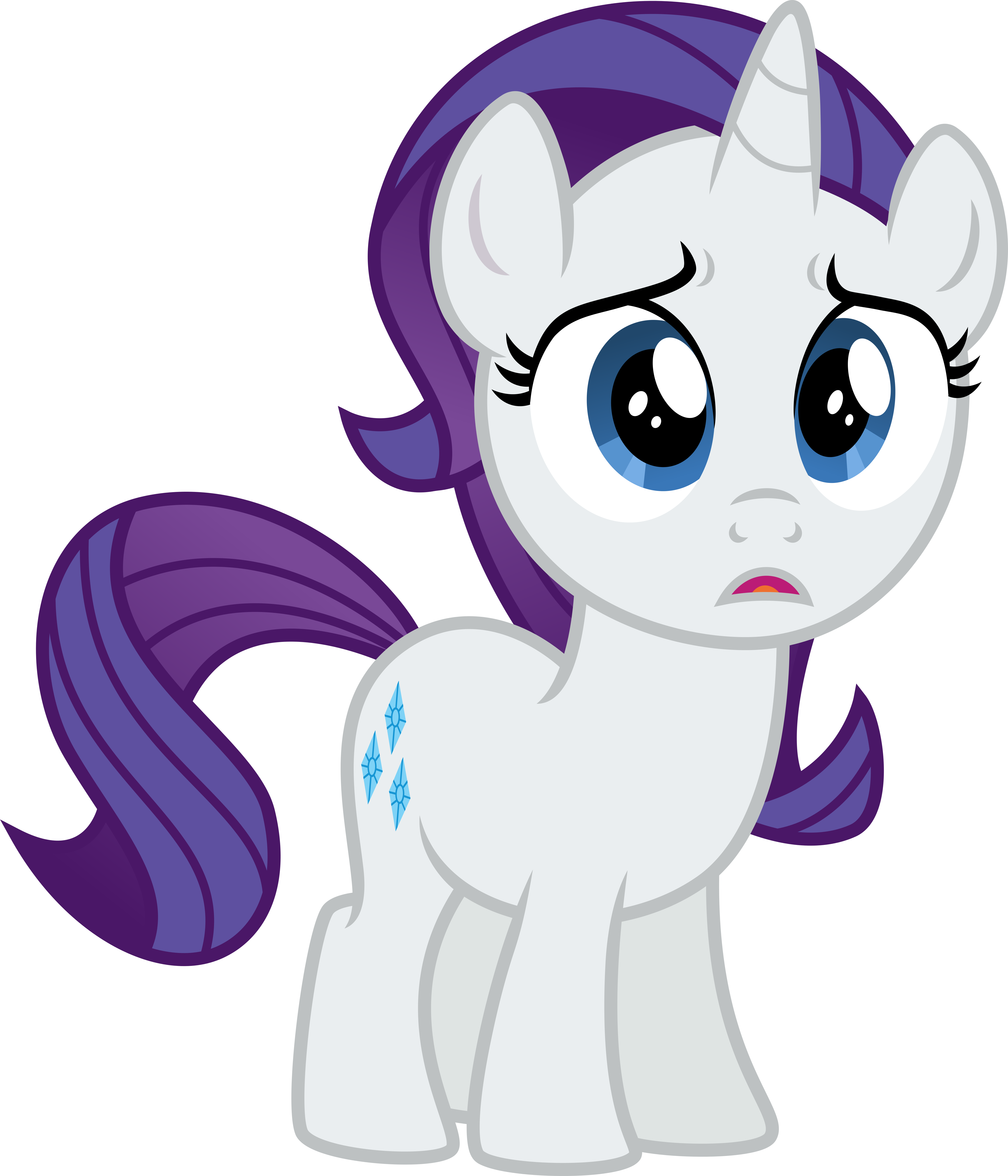 Upset Filly Rarity By Osipush Upset Filly Rarity By - Digital Art (4828x5630)